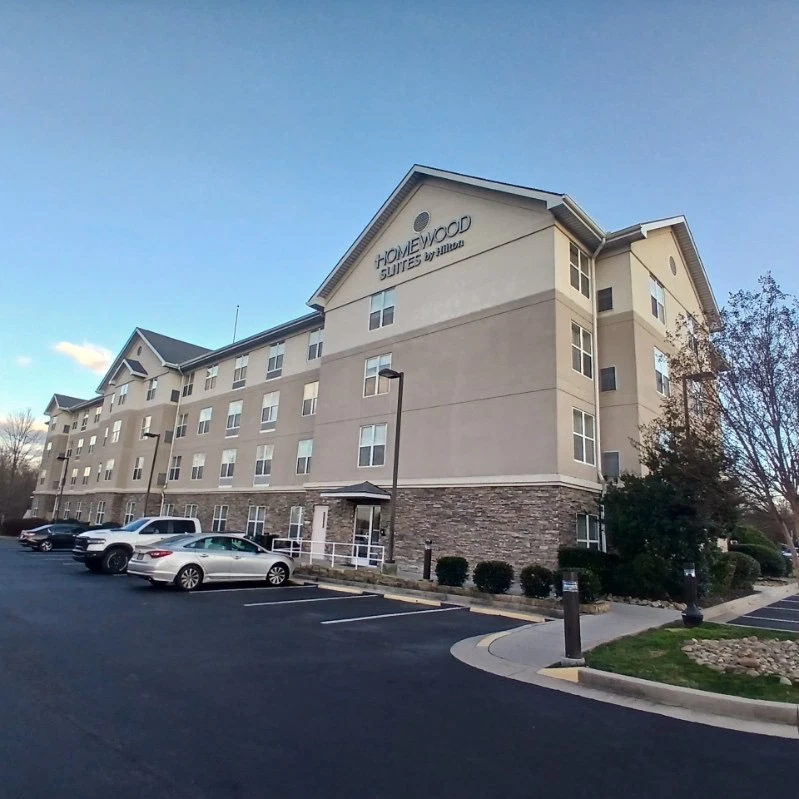 Freshly painted hotel and hospitality property exterior