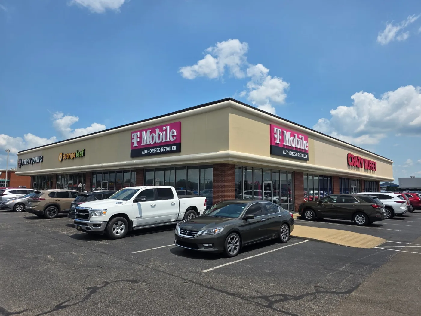 Wireless Retail Exterior Rebrand case study by National Painting Partners